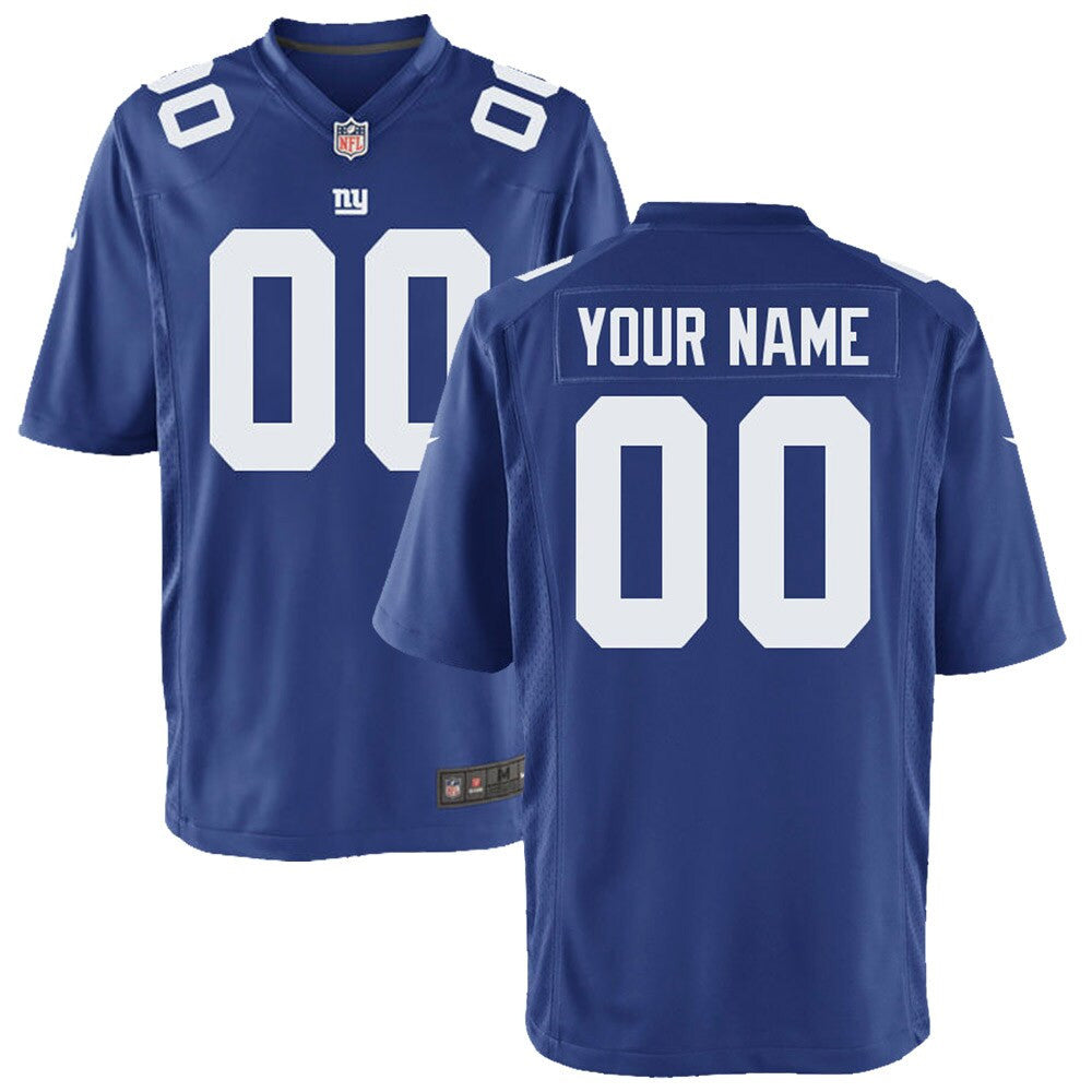Custom New York Giants royal jersey