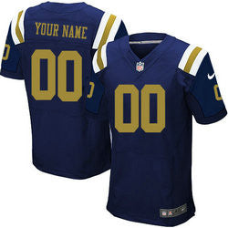 Custom New York Jets blue Elite jersey