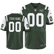 Custom New York Jets green Elite jersey