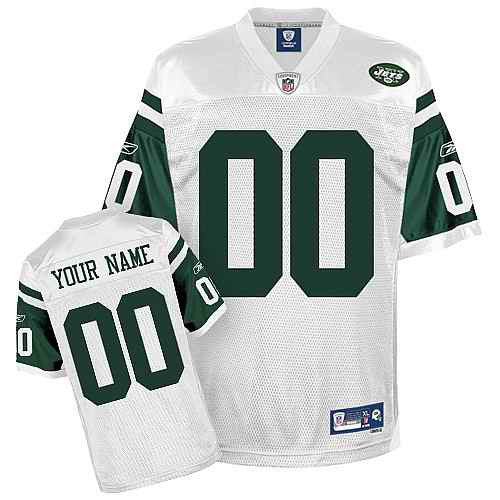 Custom New York Jets white jersey