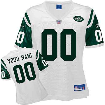 Custom New York Jets white jersey