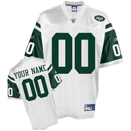Custom New York Jets white jersey