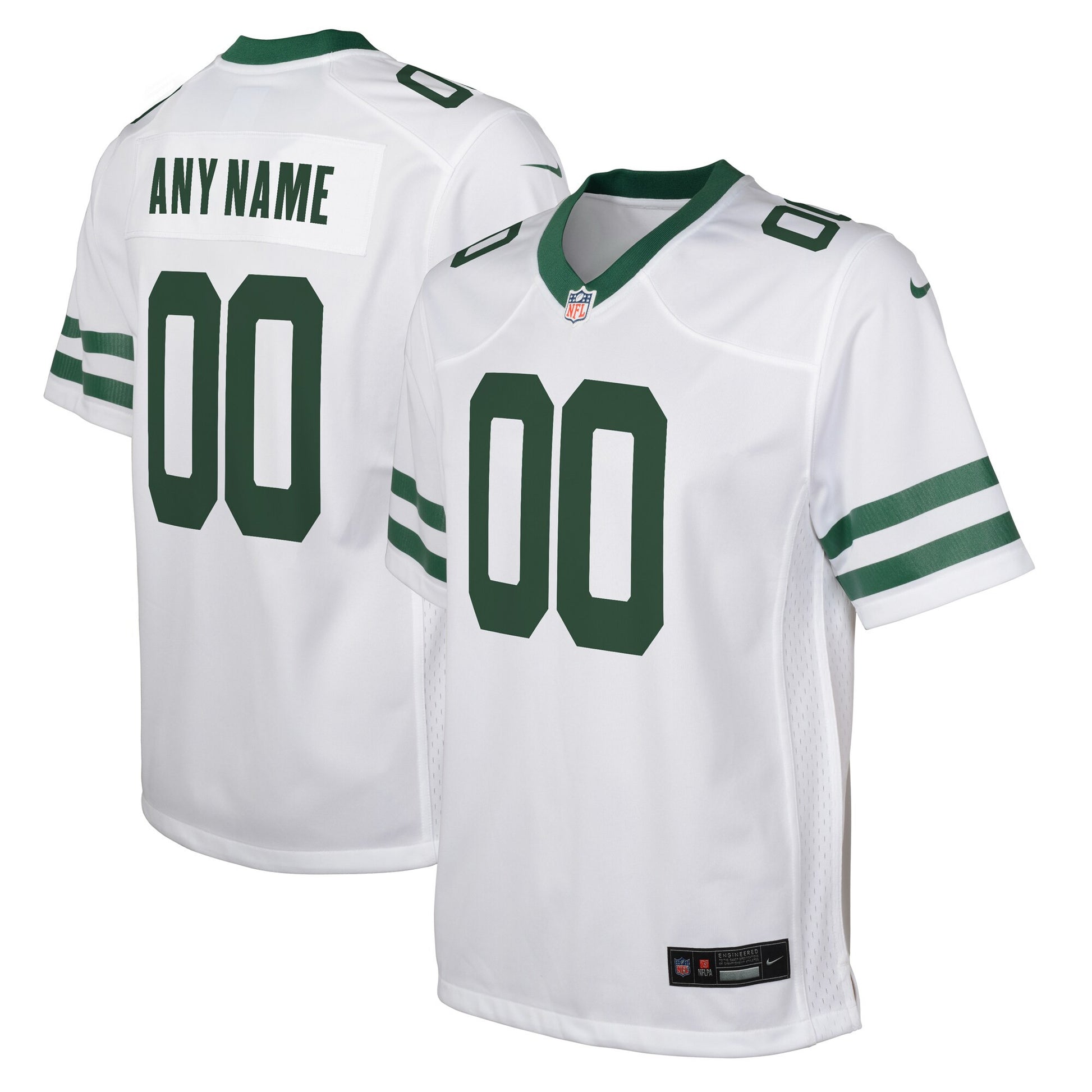 Custom New York Jets white jersey