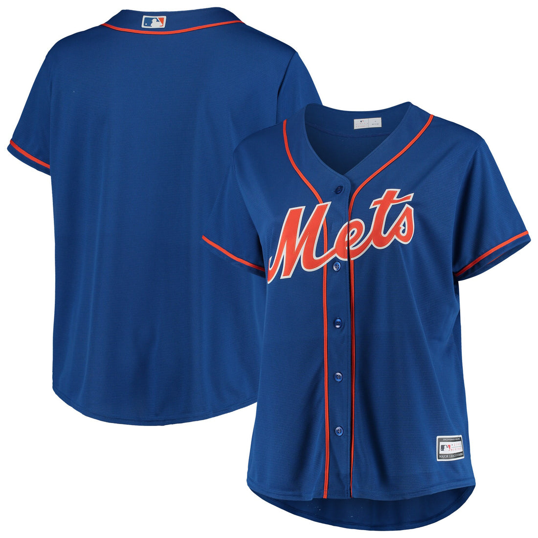 Plus Size New York Mets royal Alternate jersey