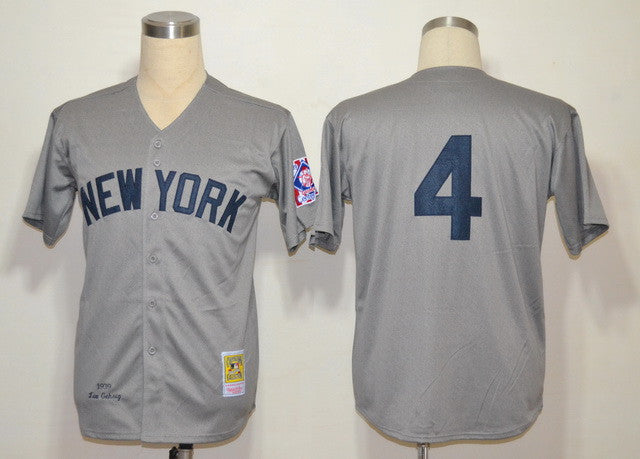 Gehrig New York Yankees grey jersey