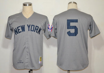 DiMaggio New York Yankees grey jersey