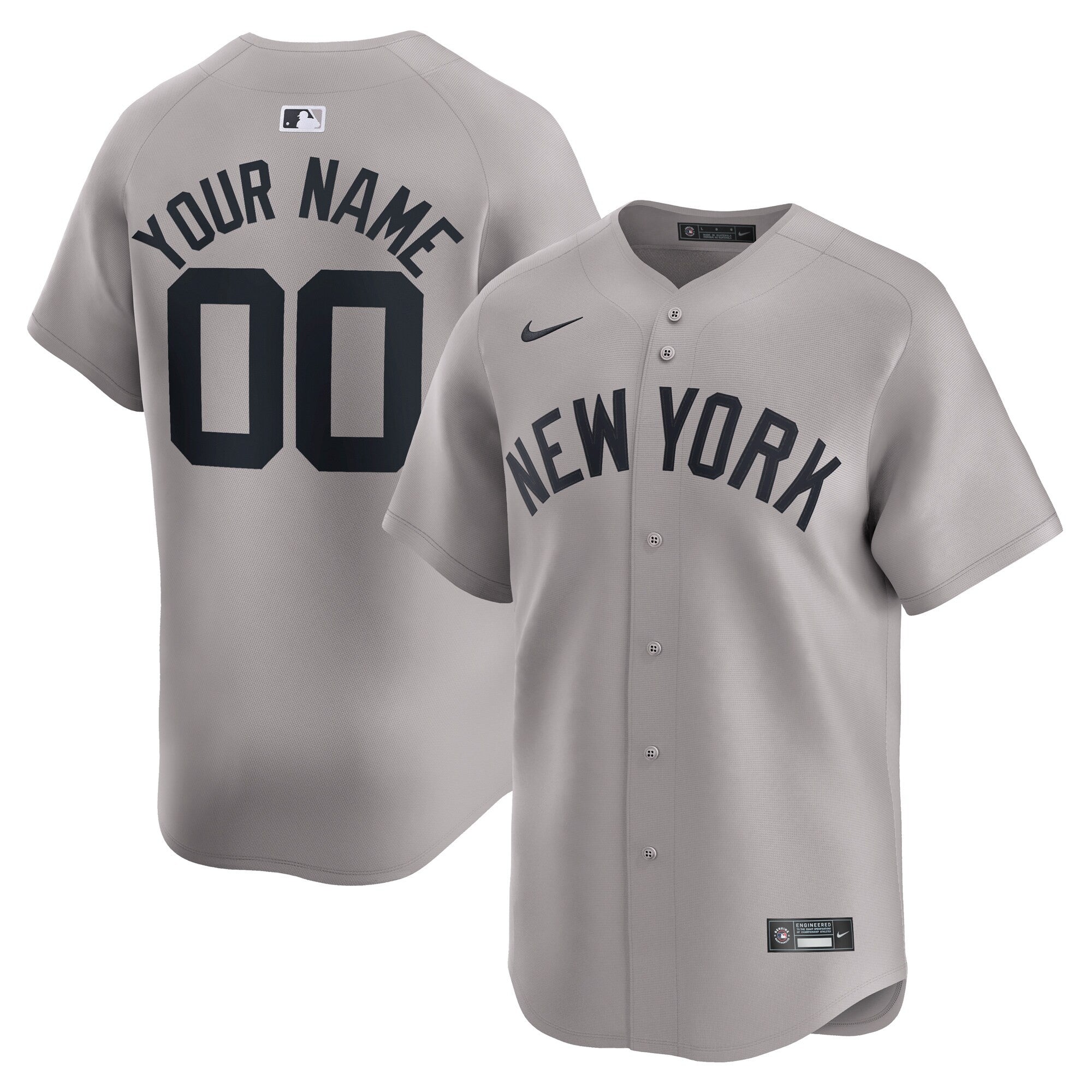 New York Yankees gray Limited jersey