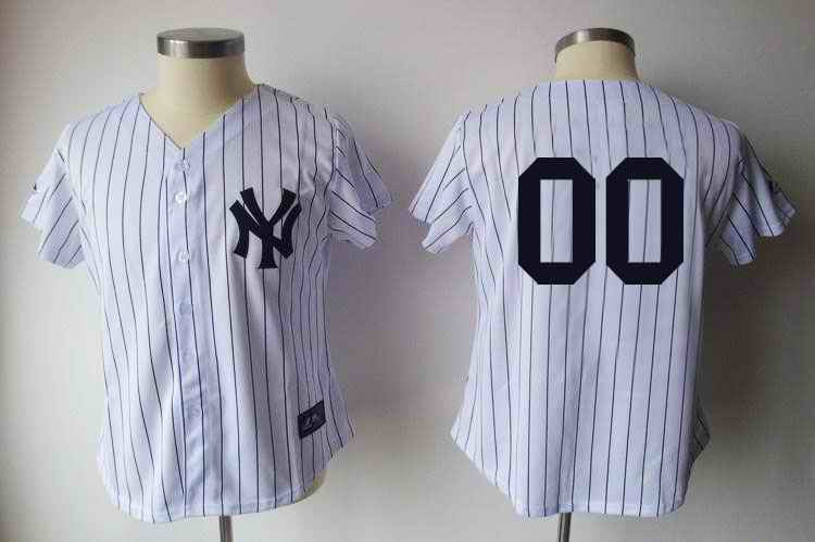 Blank White New York Yankees black jersey