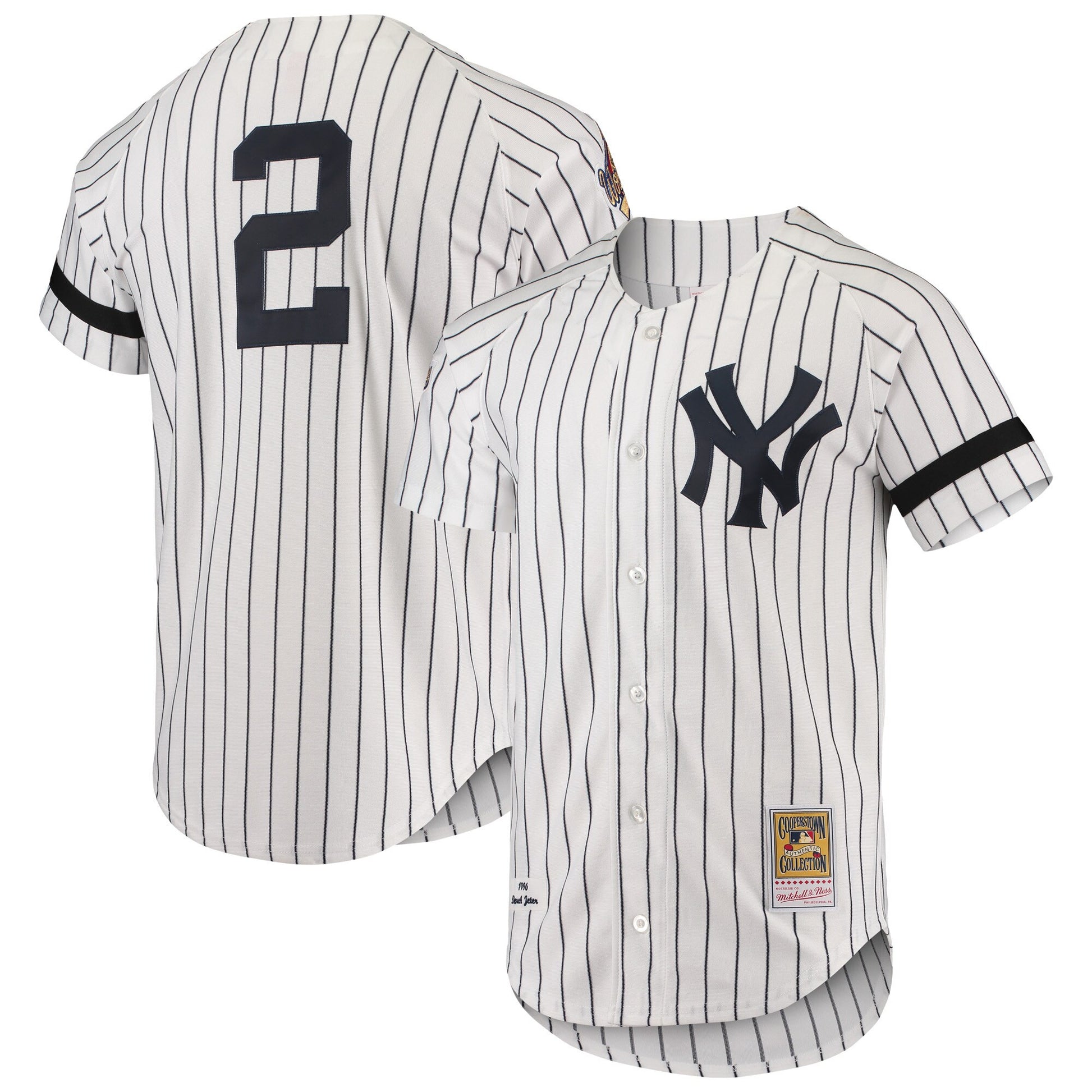 New York Yankees white Cooperstown jersey