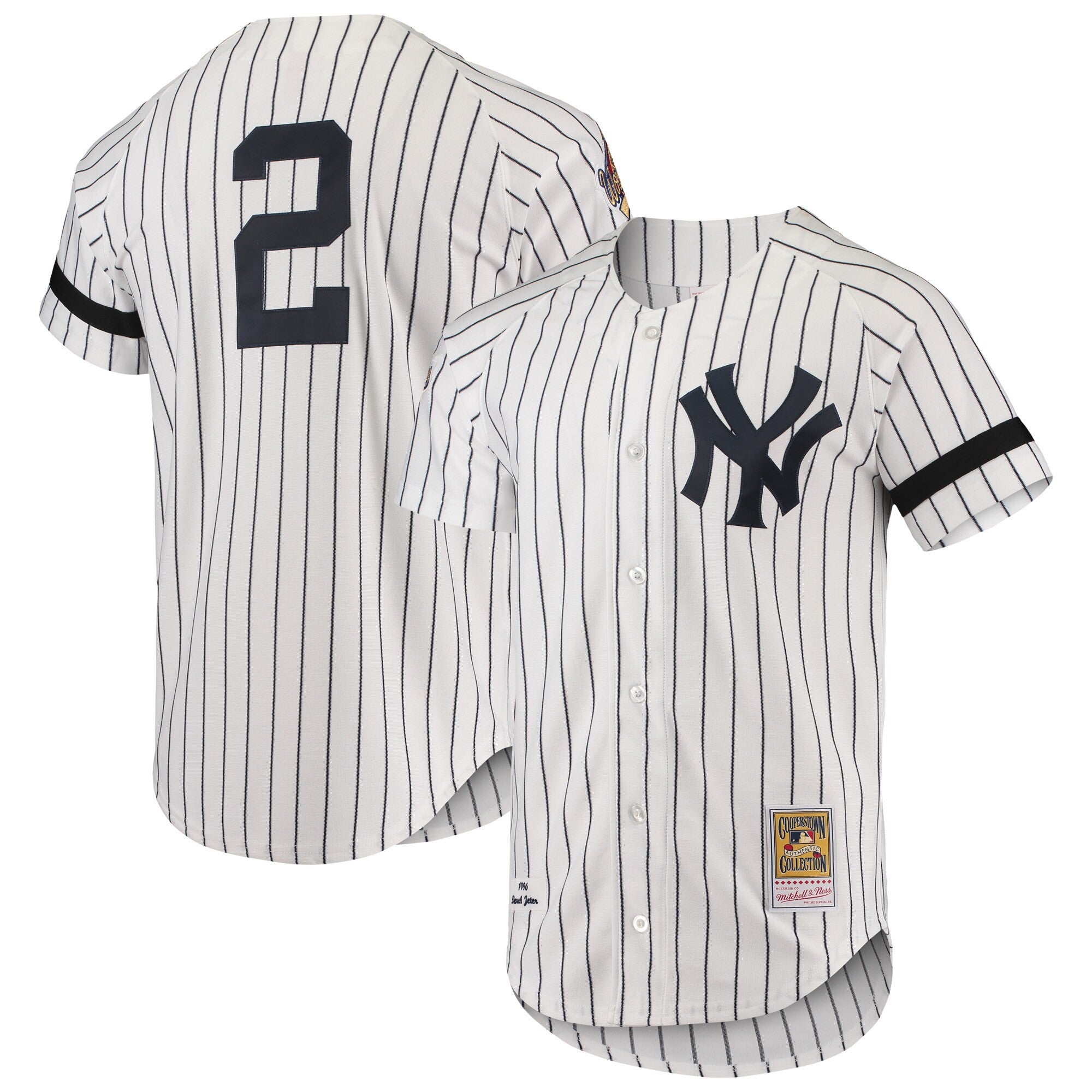 New York Yankees white Cooperstown jersey