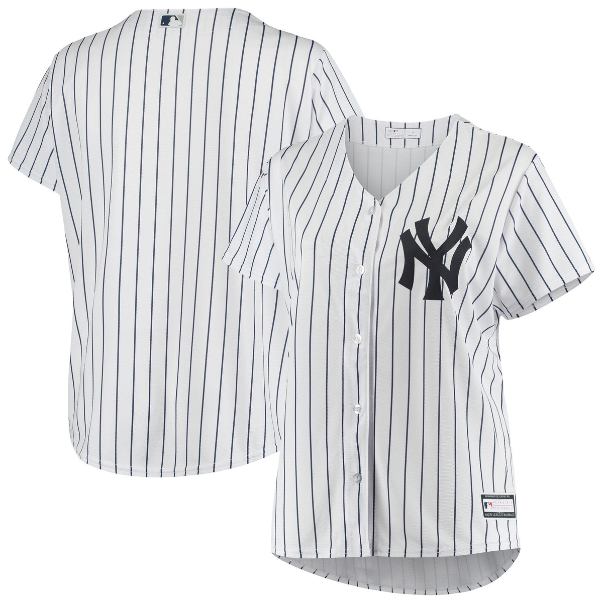 Plus Size Sanitized New York Yankees white jersey