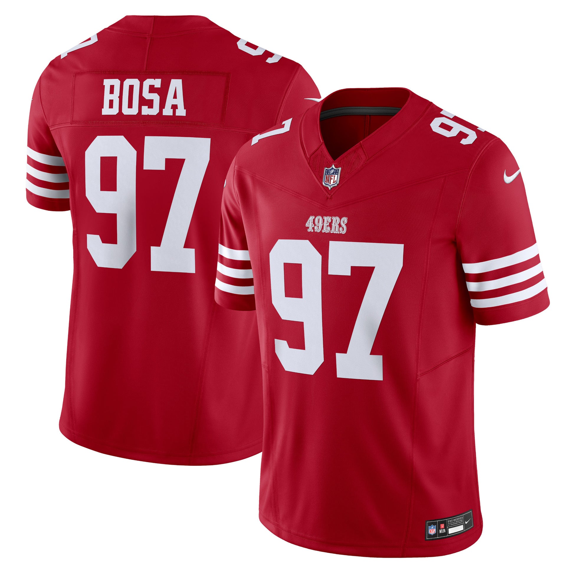 Nick Bosa San Francisco 49ers scarlet Vapor jersey