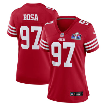Nick Bosa Super Bowl Lviii San Francisco 49ers scarlet jersey