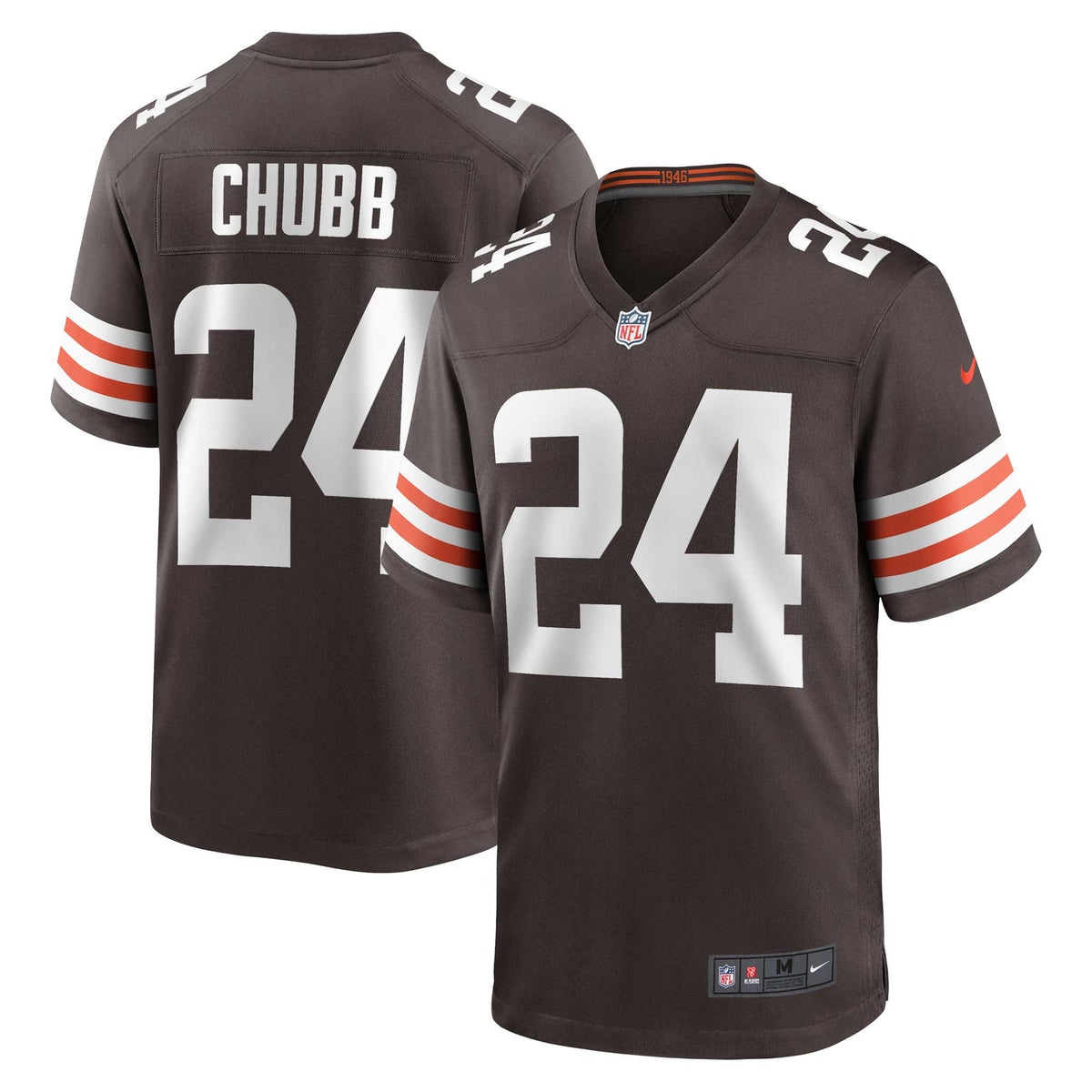 Nick Chubb Cleveland Browns brown jersey