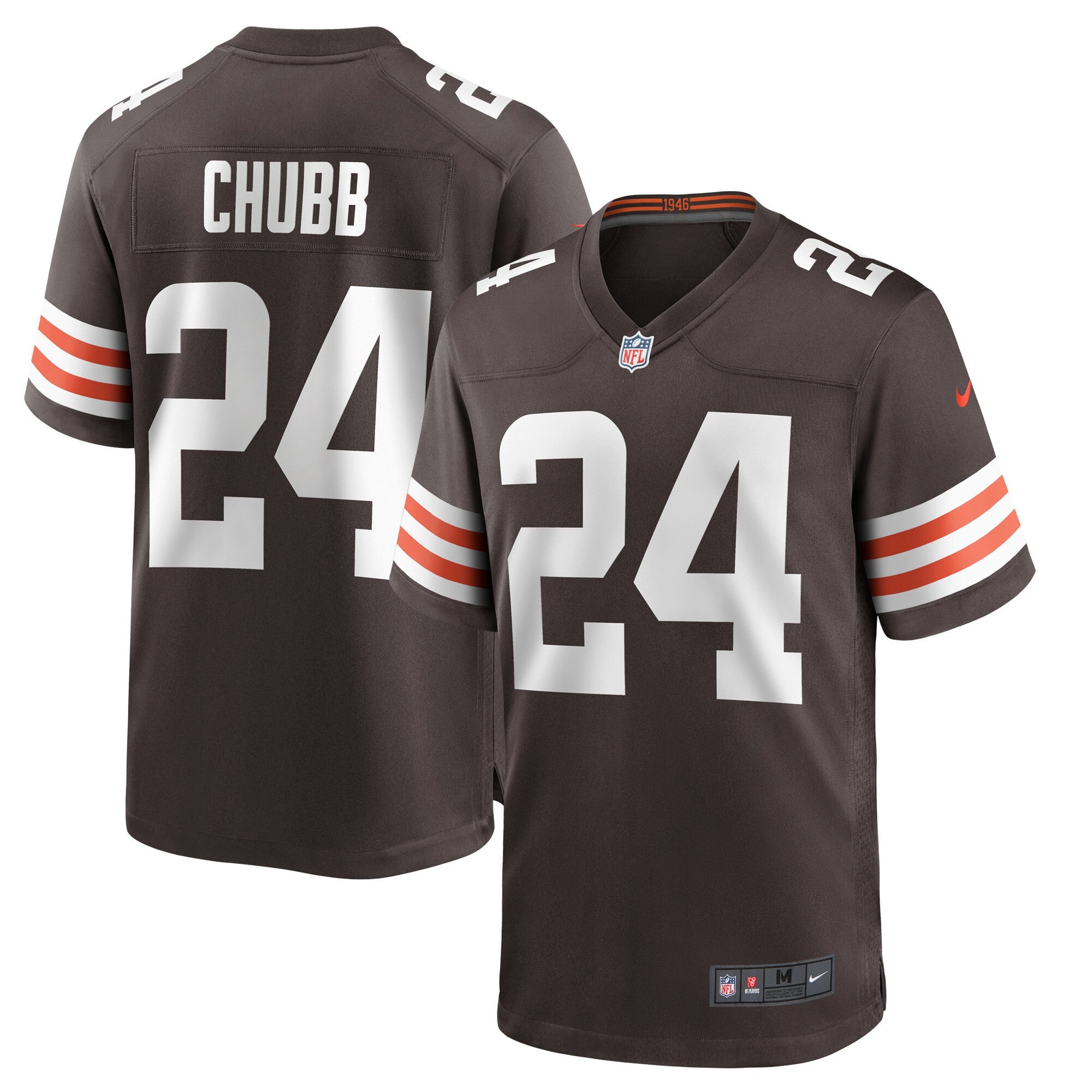 Nick Chubb Cleveland Browns brown jersey