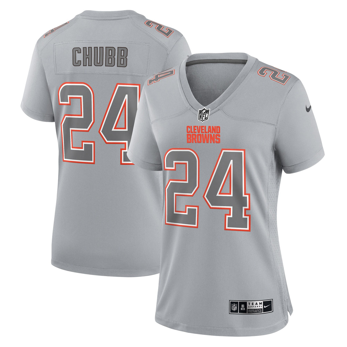 Nick Chubb Atmosphere Cleveland Browns gray Fashion jersey