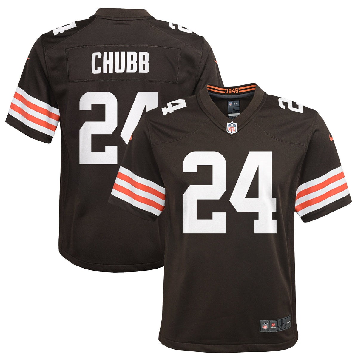 Nick Chubb Cleveland Browns brown jersey