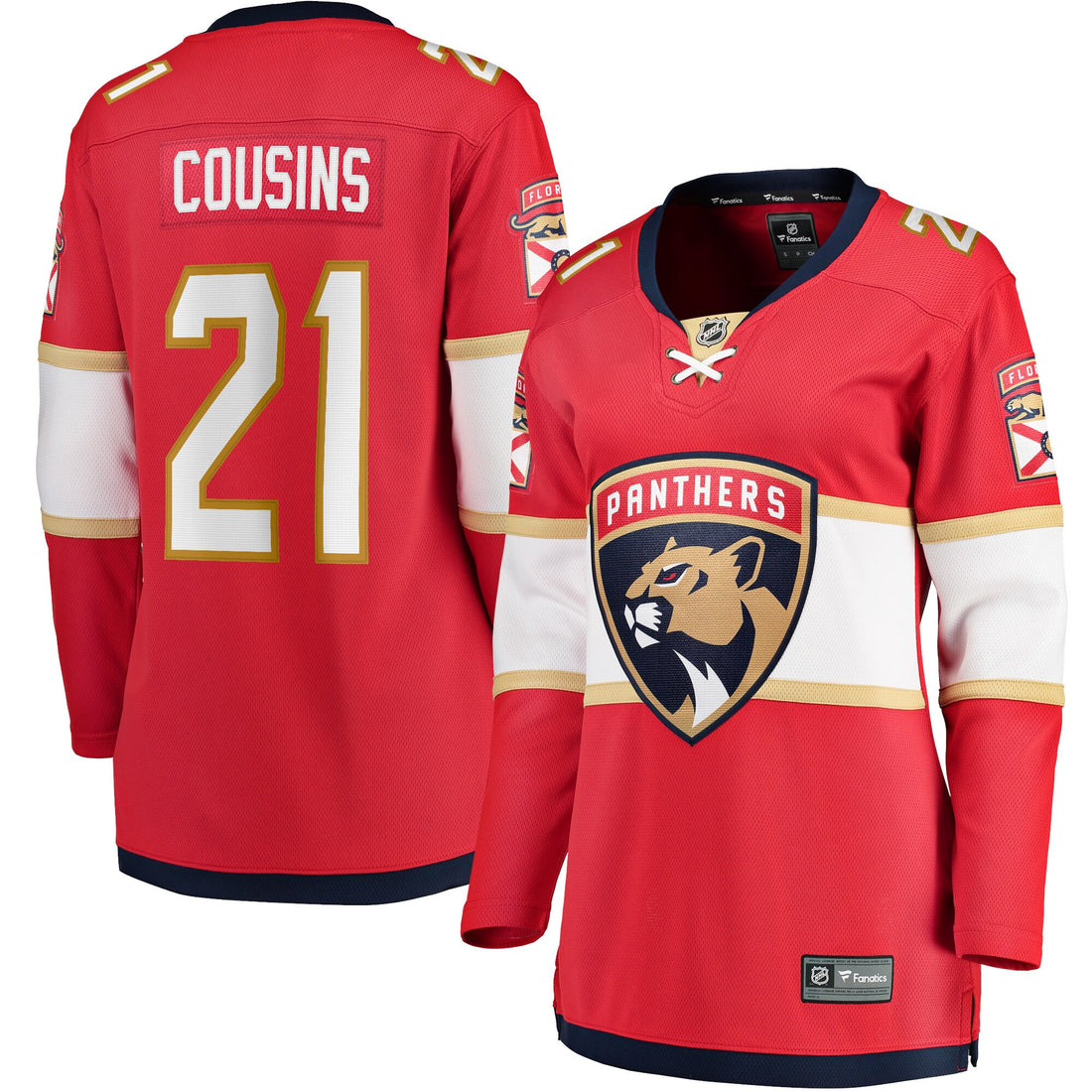 Nick Cousins Florida Panthers red Home jersey