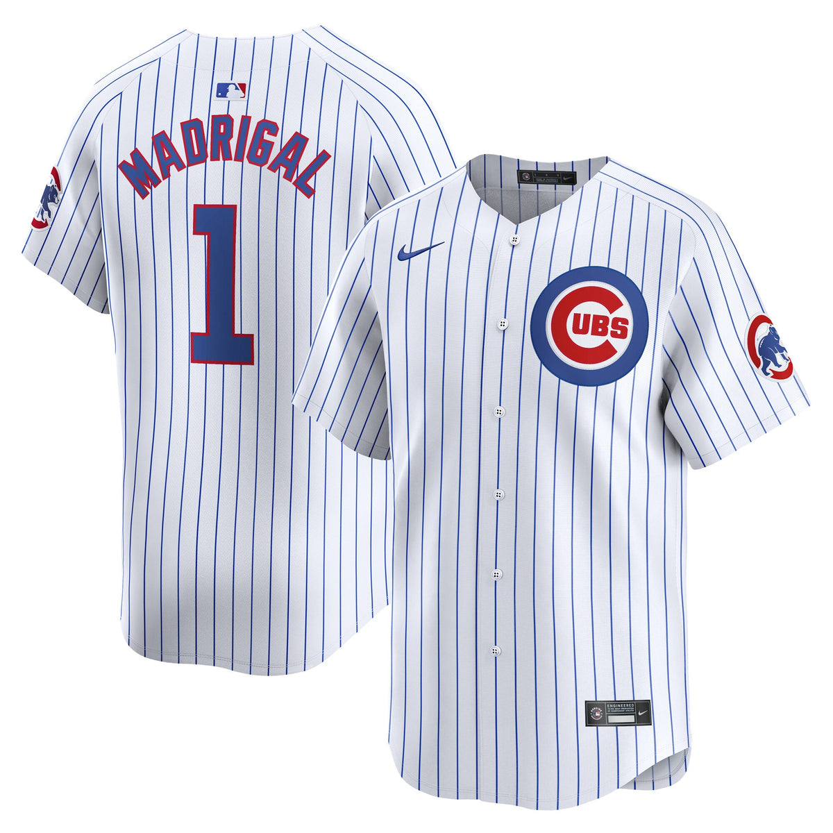 Nick Madrigal Chicago Cubs white Limited jersey