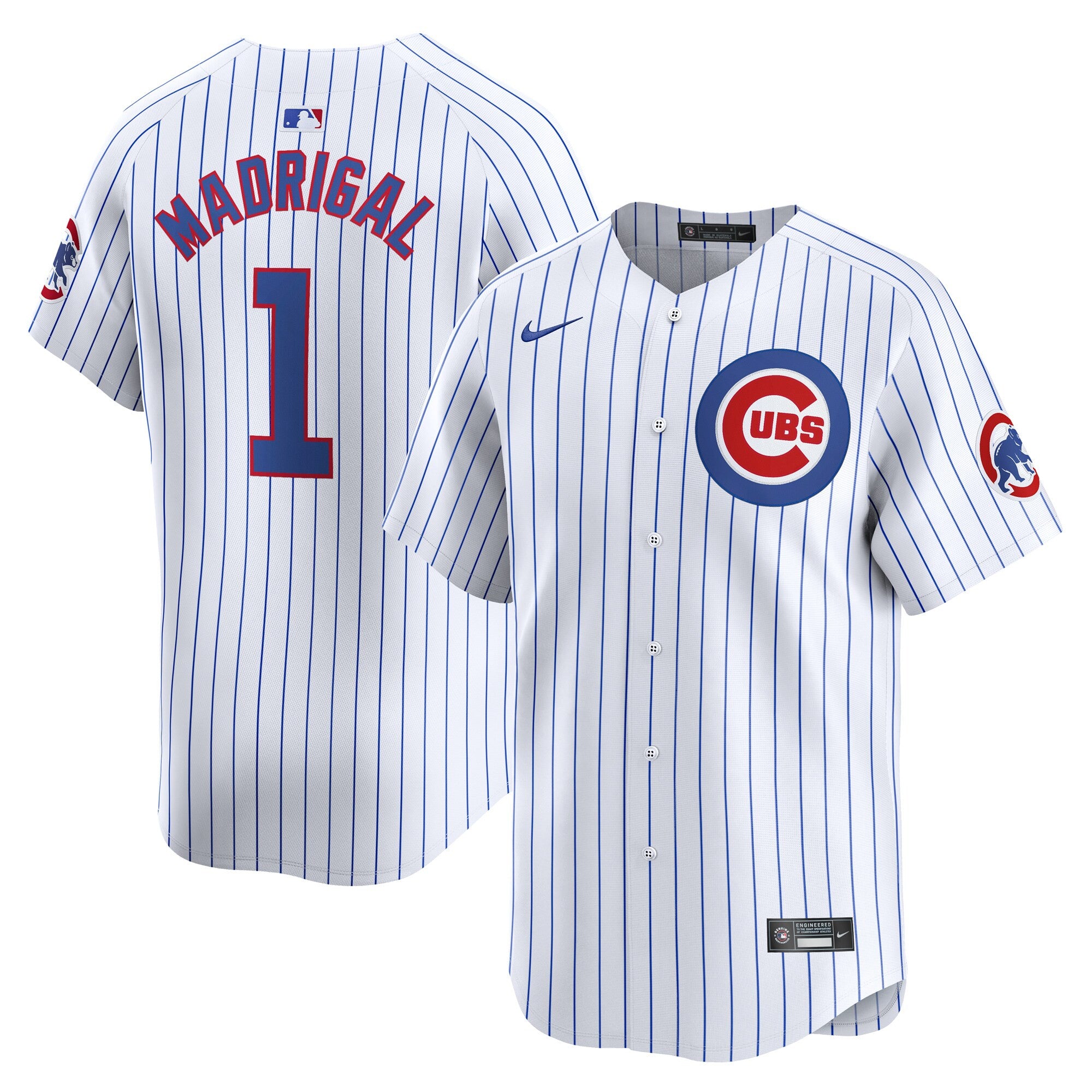 Nick Madrigal Chicago Cubs white Limited jersey