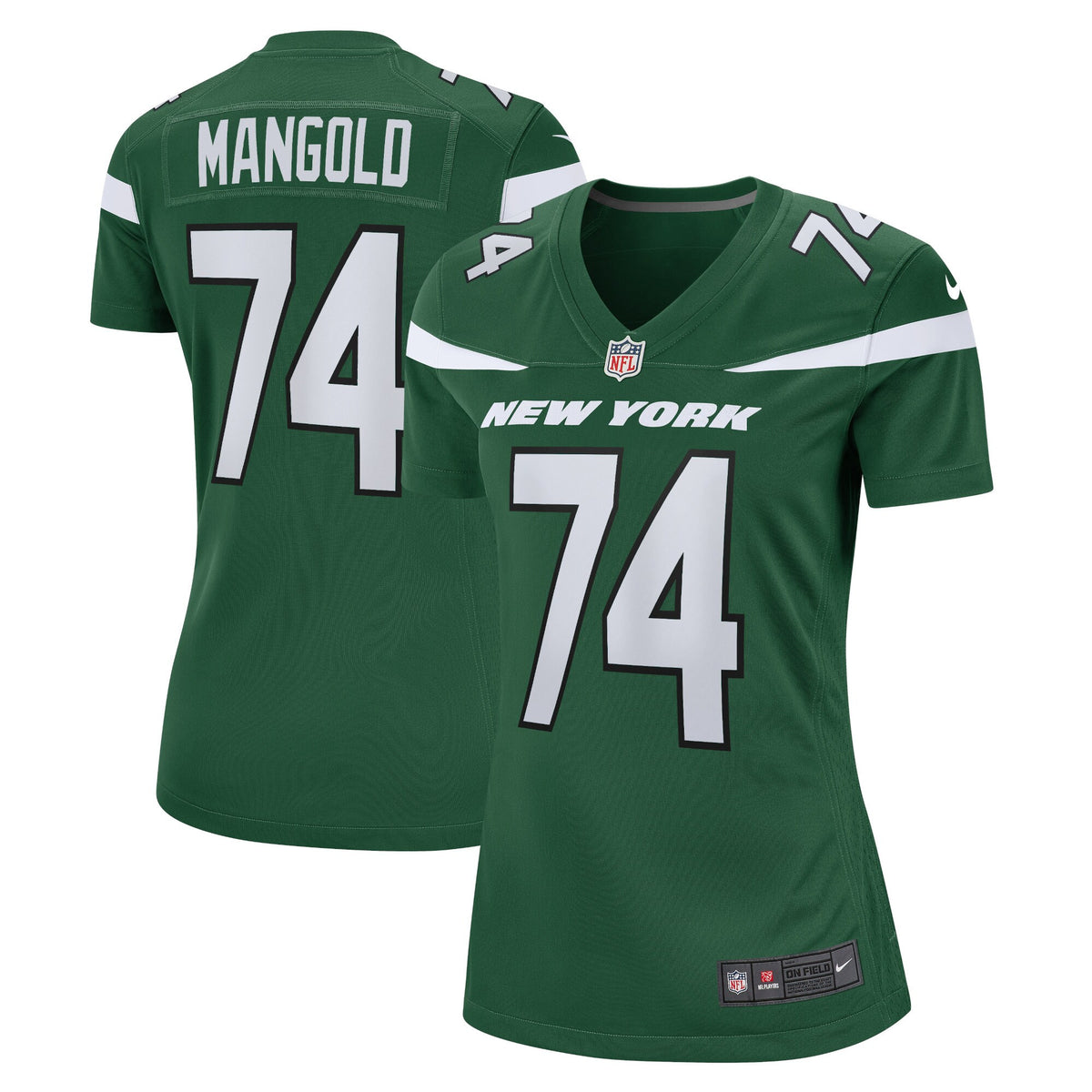 Nick Mangold Gotham New York Jets green jersey