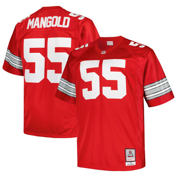 Nick Mangold Ohio State Buckeyes scarlet jersey