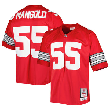 Nick Mangold Ohio State Buckeyes scarlet jersey