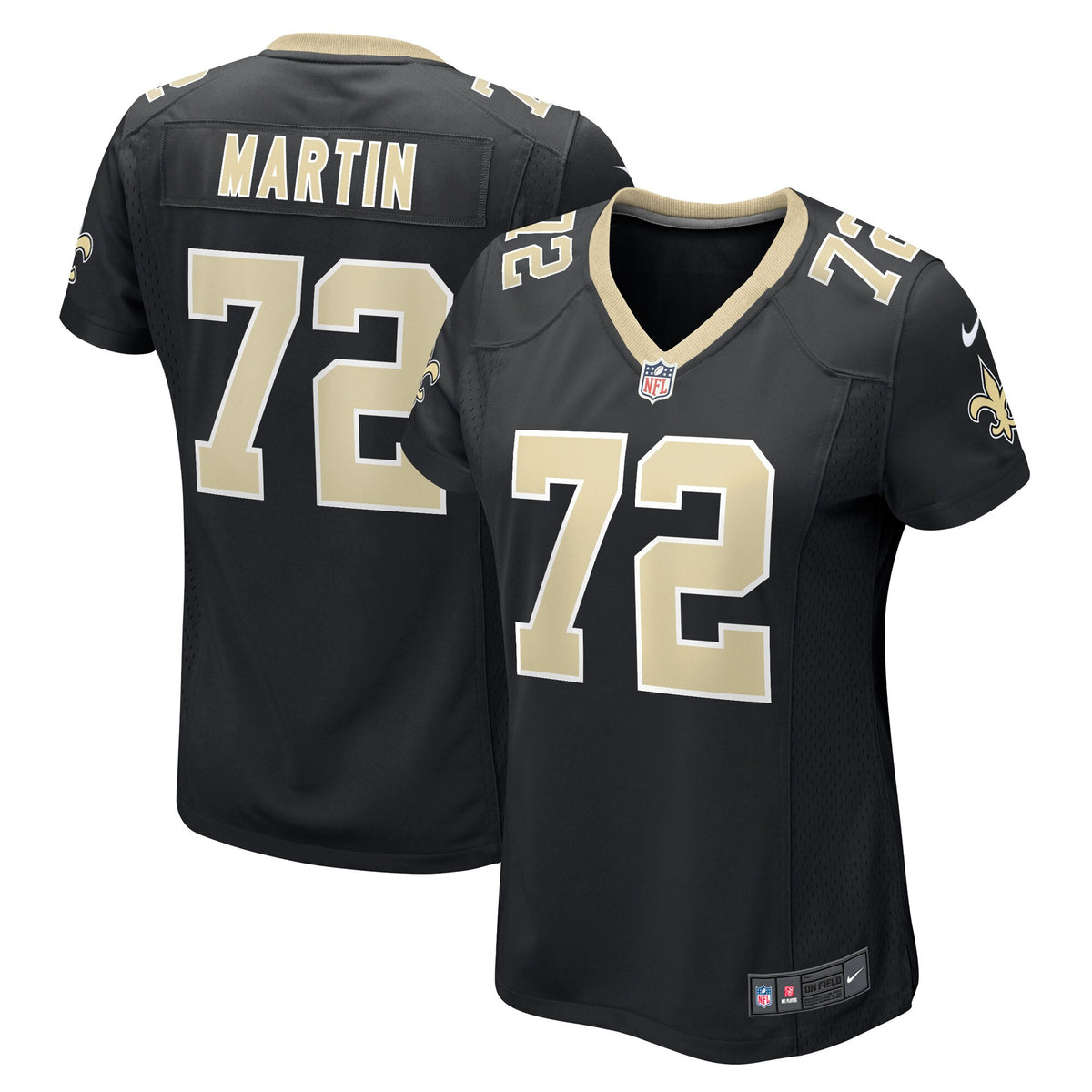 Nick Martin New Orleans Saints black Game jersey