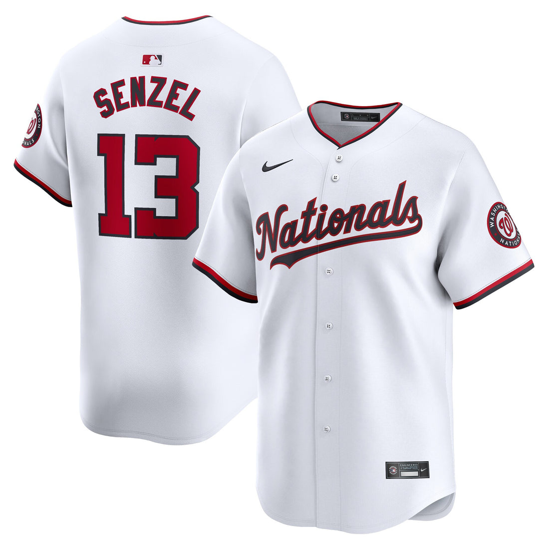 Nick Senzel Washington Nationals white Limited jersey