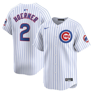 Nico Hoerner Chicago Cubs white Limited jersey