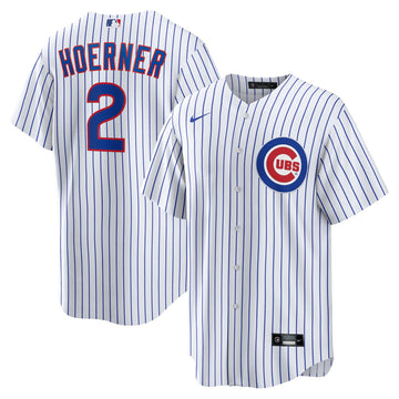Nico Hoerner Chicago Cubs white jersey