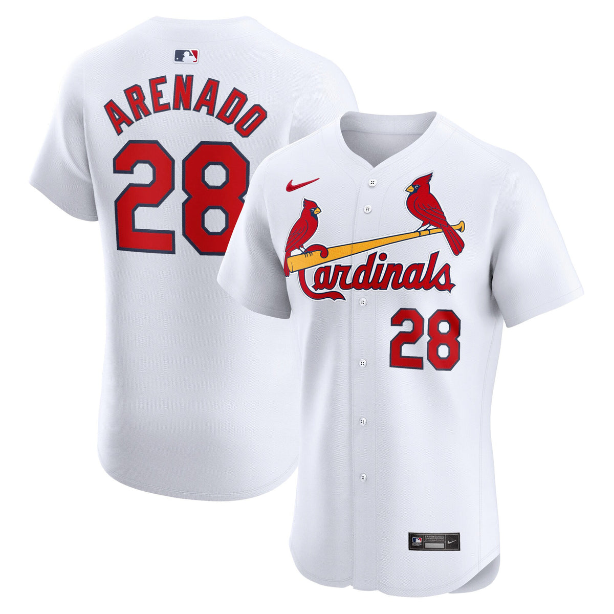 Nolan Arenado St. Louis Cardinals white Elite jersey