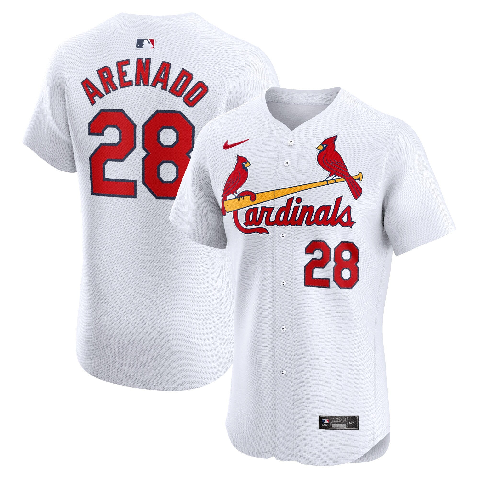 Nolan Arenado St. Louis Cardinals white Elite jersey