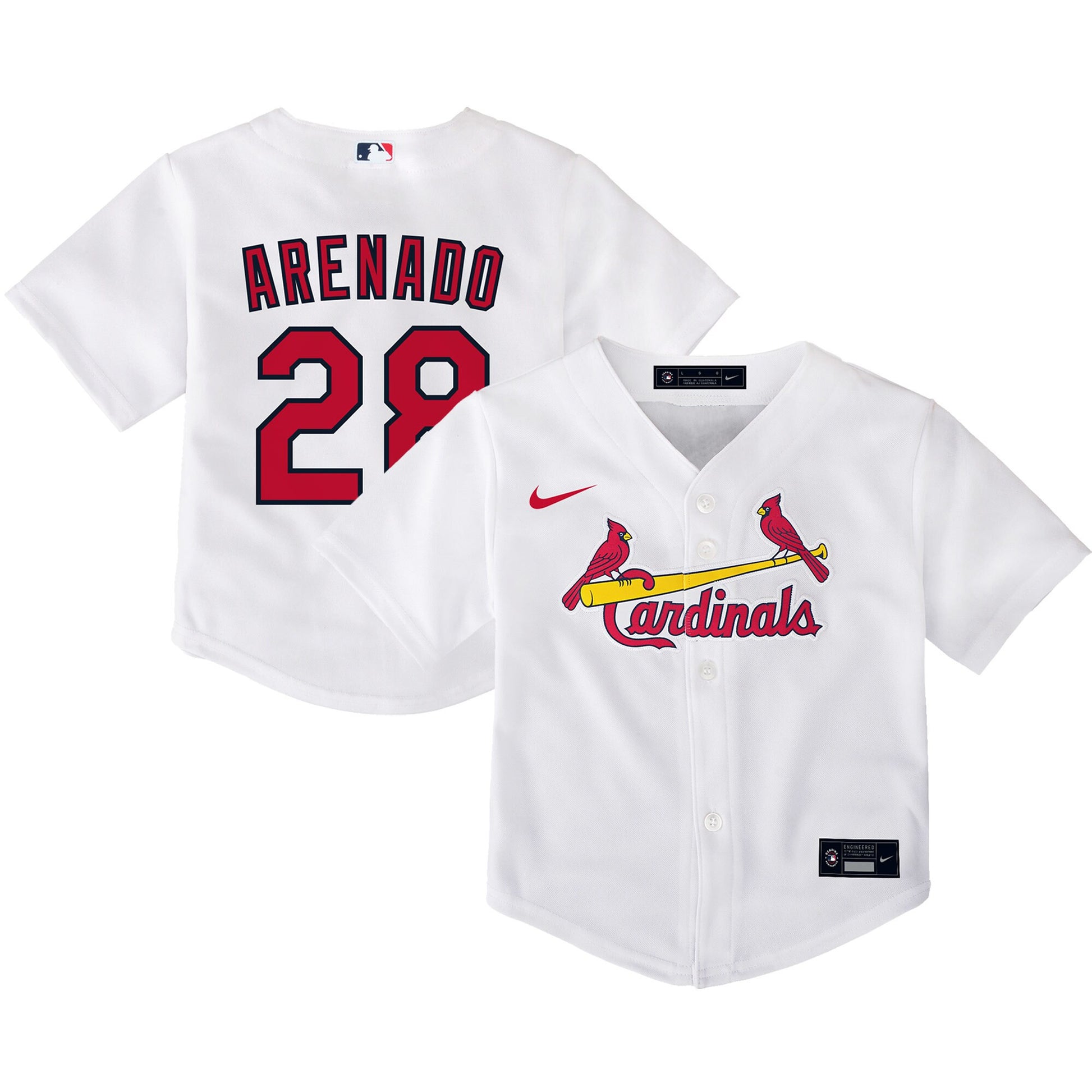 Nolan Arenado St. Louis Cardinals white Home jersey