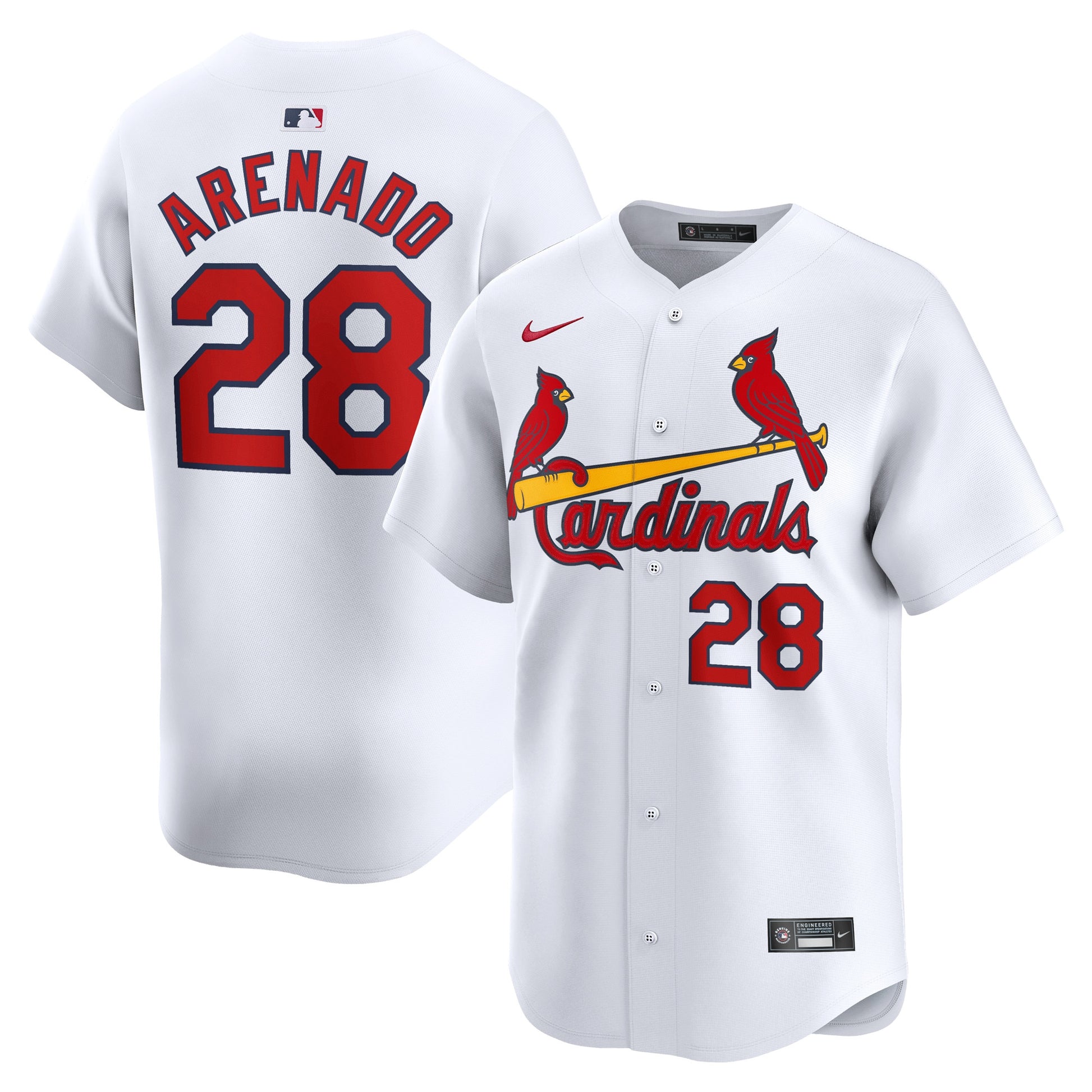 Nolan Arenado St. Louis Cardinals white Limited jersey