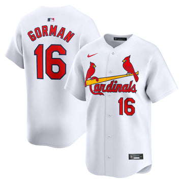 Nolan Gorman St. Louis Cardinals white Limited jersey