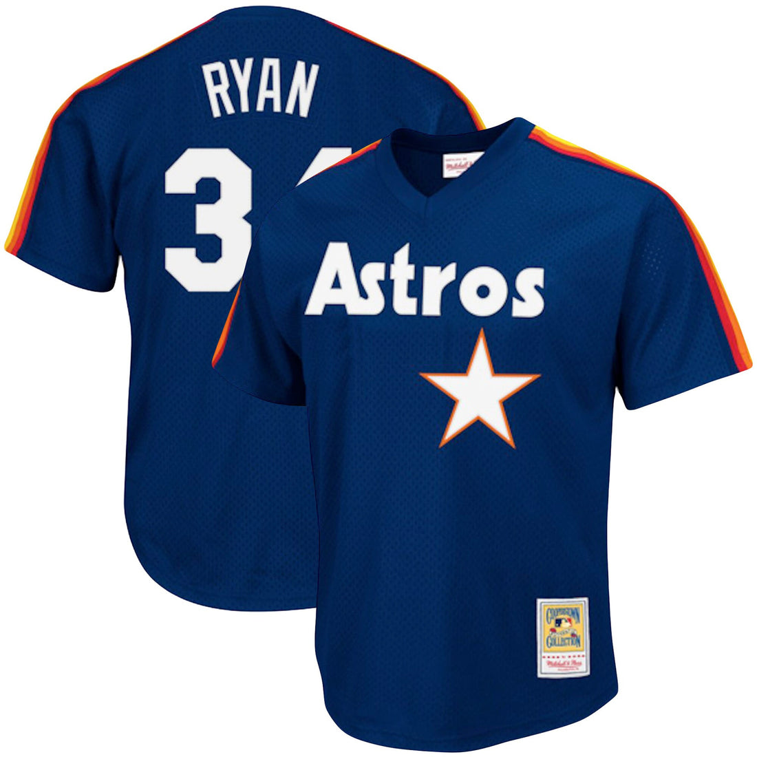 Nolan Ryan Houston Astros navy Cooperstown jersey