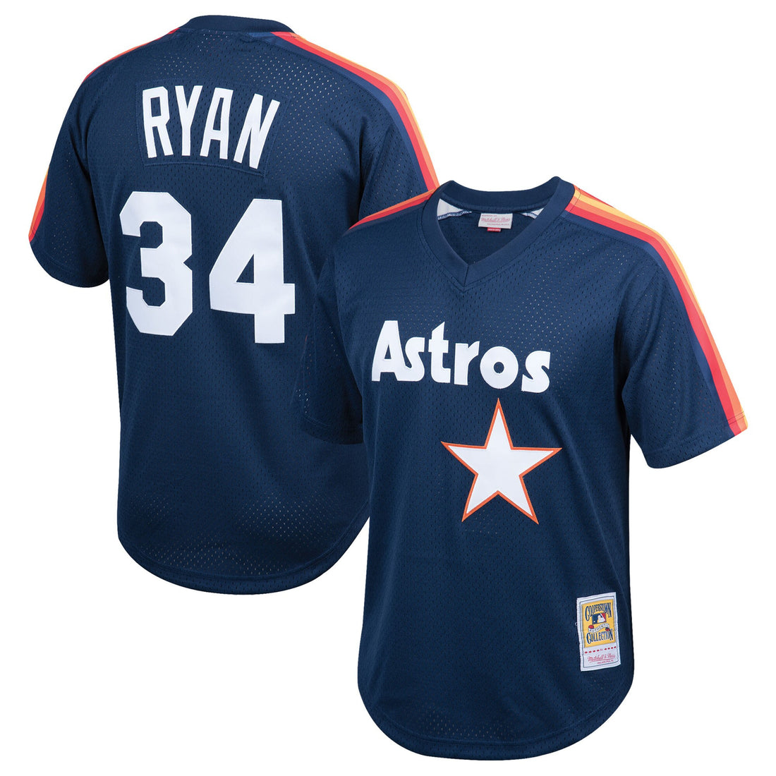 Nolan Ryan Houston Astros navy Cooperstown jersey