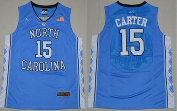 Vince Carter North Carolina Tar Heels blue jersey