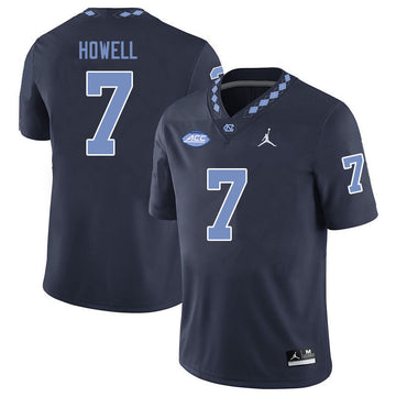 Sam Howell North Carolina Tar Heels navy jersey