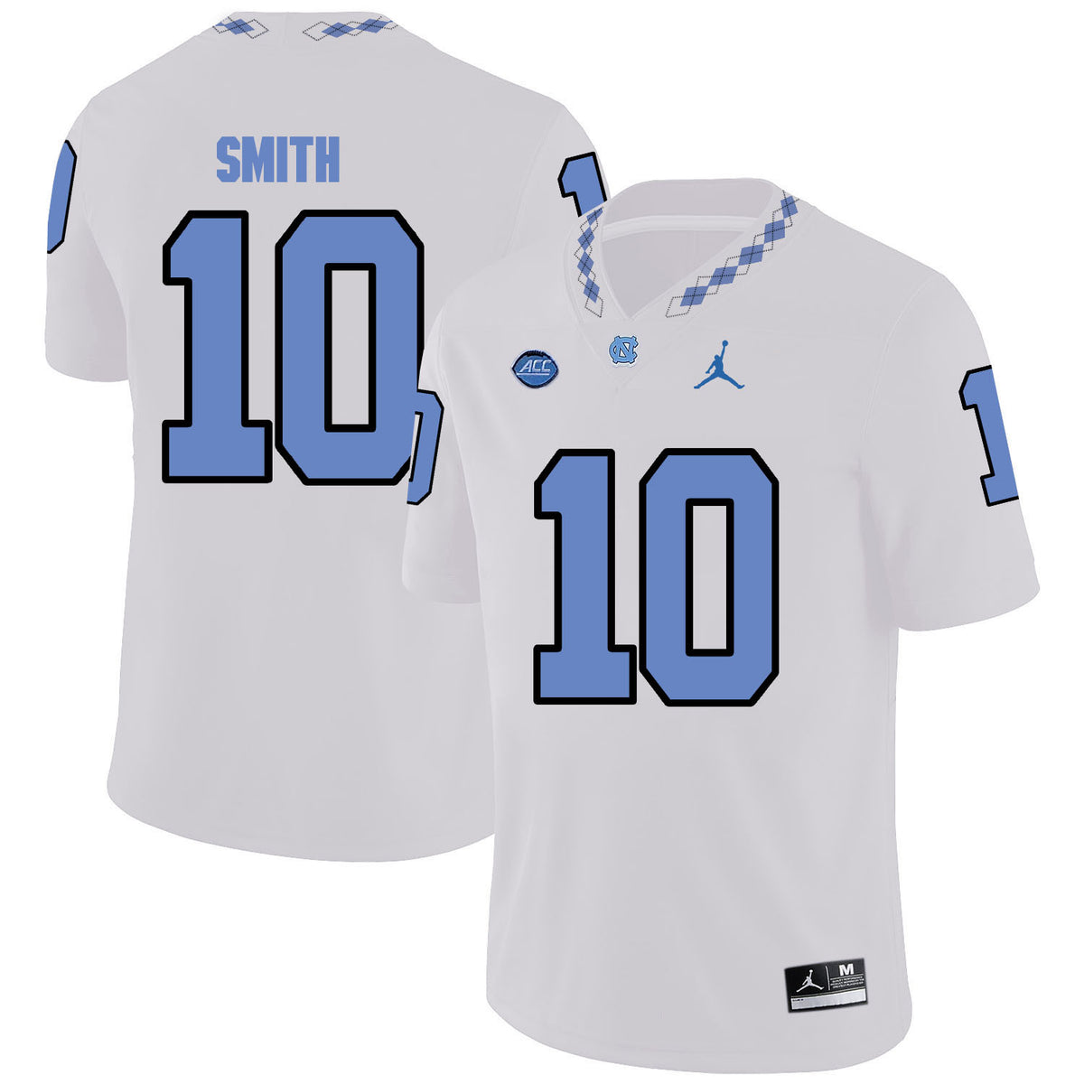 Jonathan Smith North Carolina Tar Heels white jersey