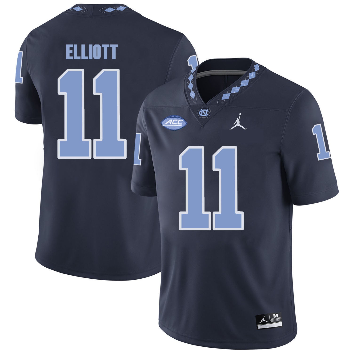 Nathan Elliott North Carolina Tar Heels black jersey