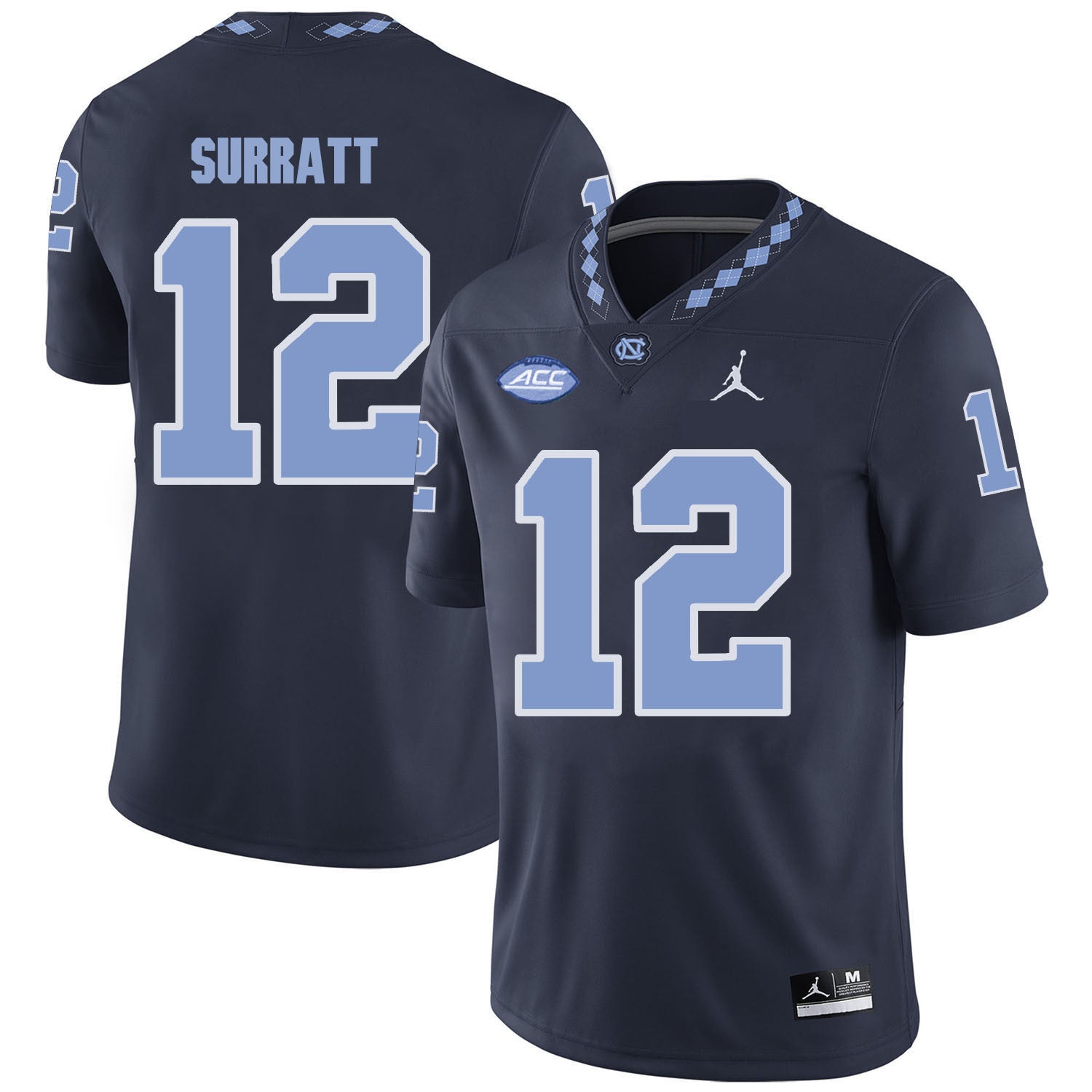 Chazz Surratt North Carolina Tar Heels black jersey