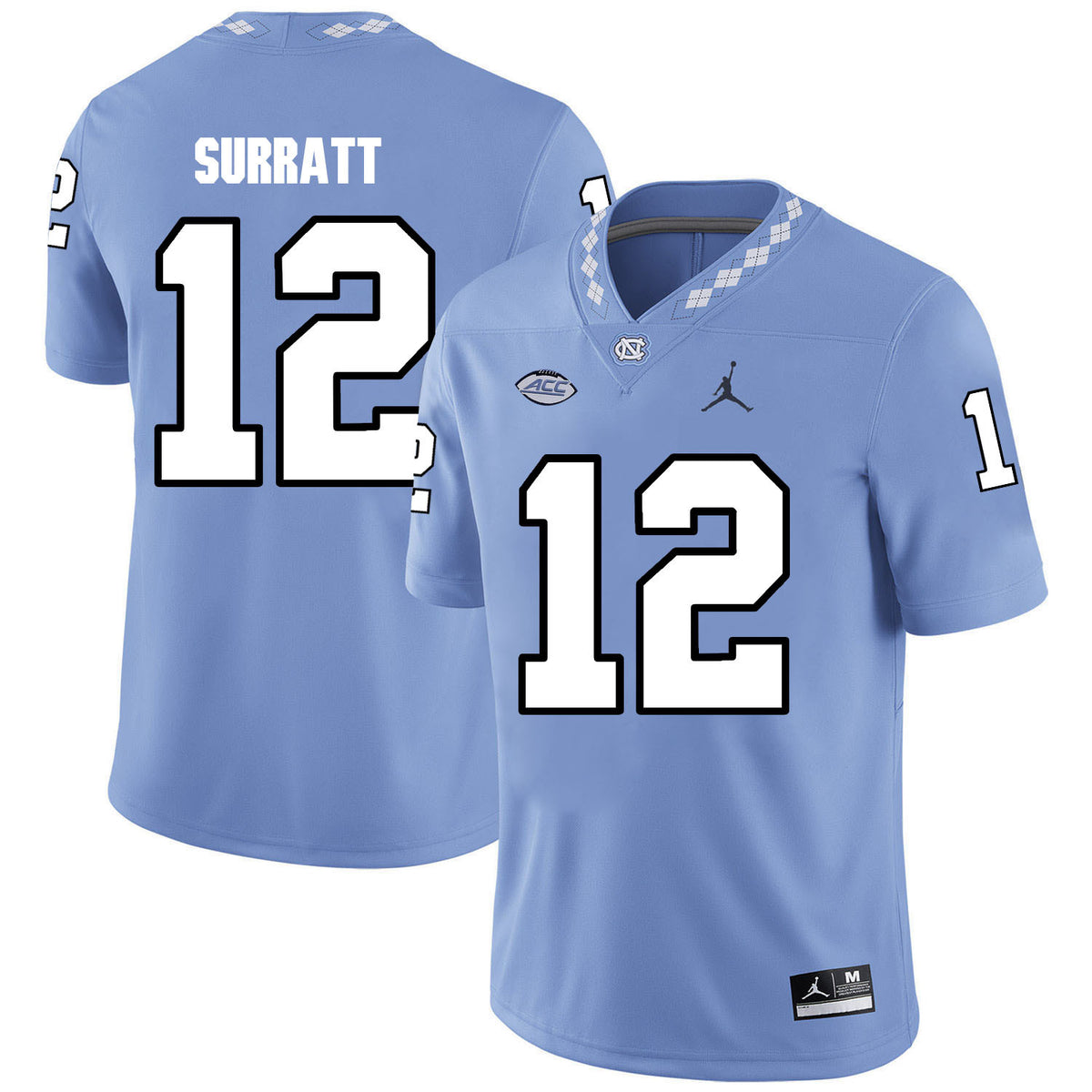 Chazz Surratt North Carolina Tar Heels blue jersey