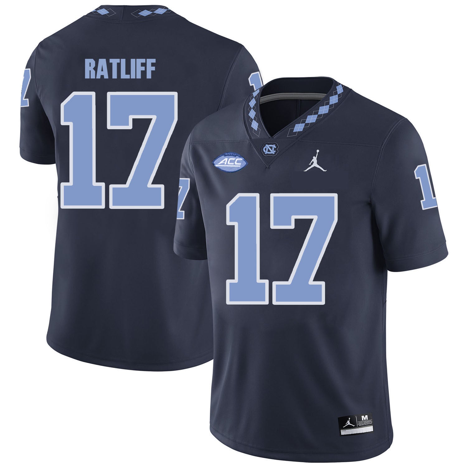 Anthony Ratliff North Carolina Tar Heels black jersey