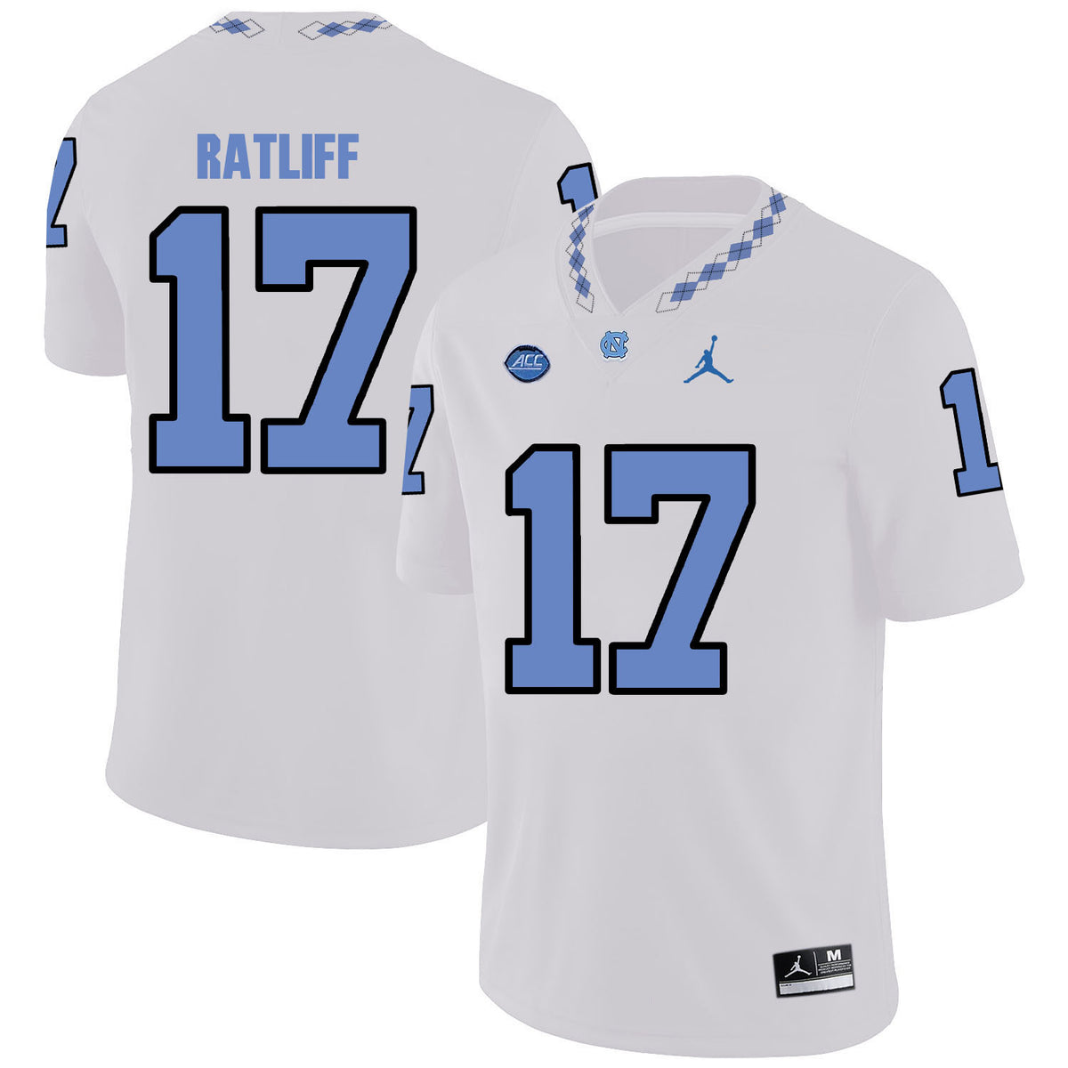 Anthony Ratliff North Carolina Tar Heels white jersey