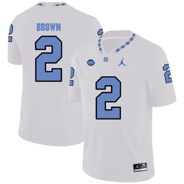 Larry Brown North Carolina Tar Heels white jersey