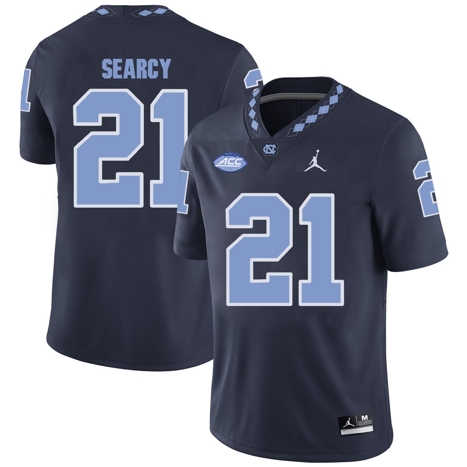 Da'Norris Searcy North Carolina Tar Heels black jersey