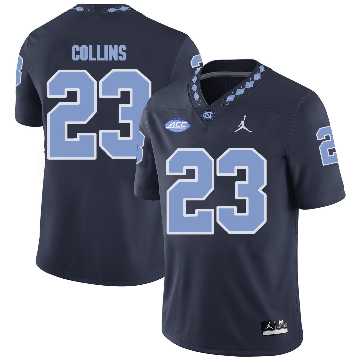 David Collins North Carolina Tar Heels black jersey