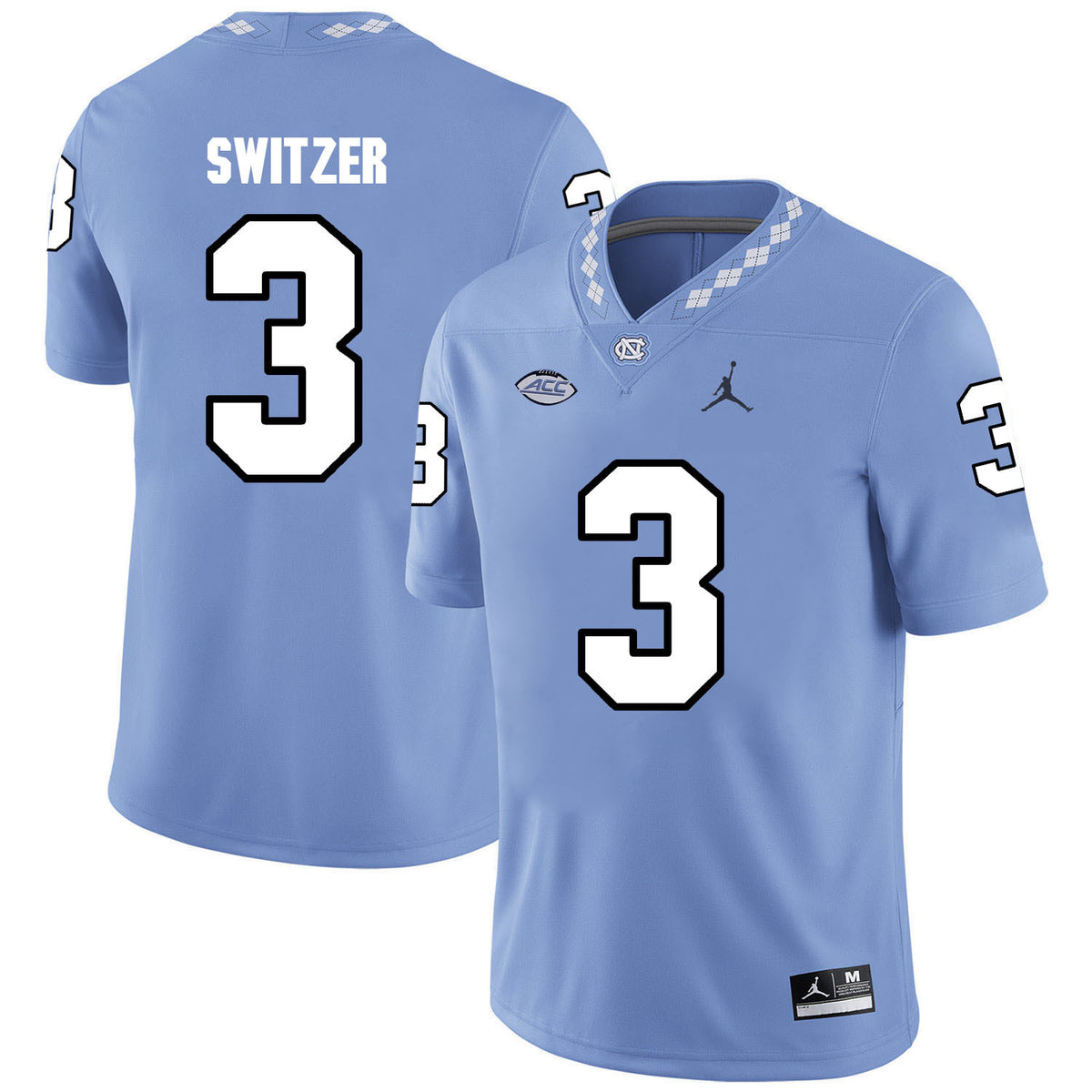 Ryan Switzer North Carolina Tar Heels blue jersey